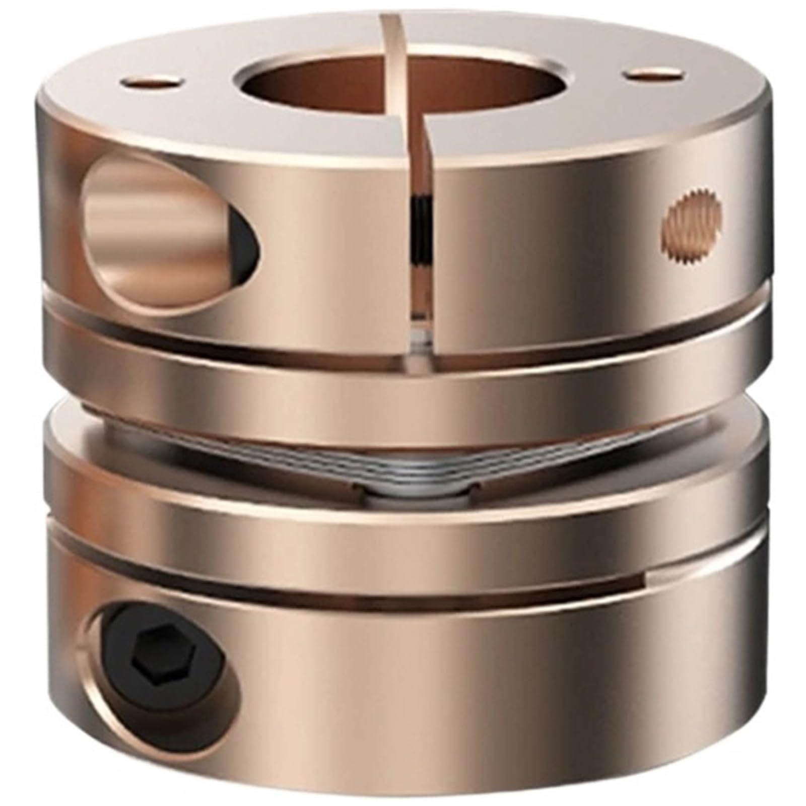 Coupleur d'arbre CNC à diaphragme unique D68 L54, couplage à disque Flexible de haute précision 12 à 35mm