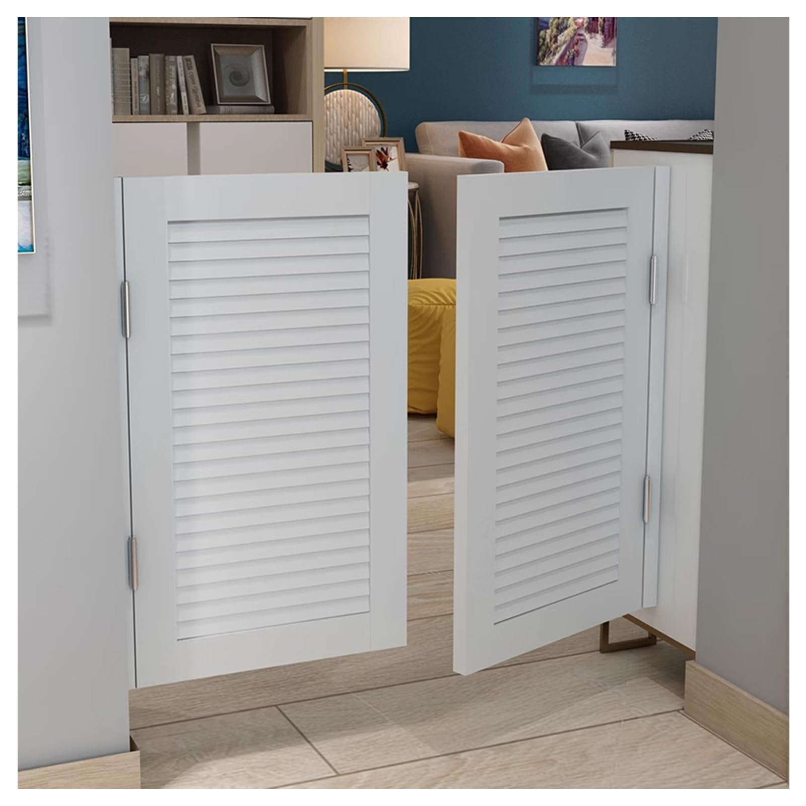 Porte Oscillanti del Caffè di Legno Solido, Porte Battente del Saloon, Porte del Caffè,Porta Divisoria ,Porta del Recinto del Giardino,con Cerniere,Personalizzabile ( Size : W75xH80cm(29.52x31.49in) )