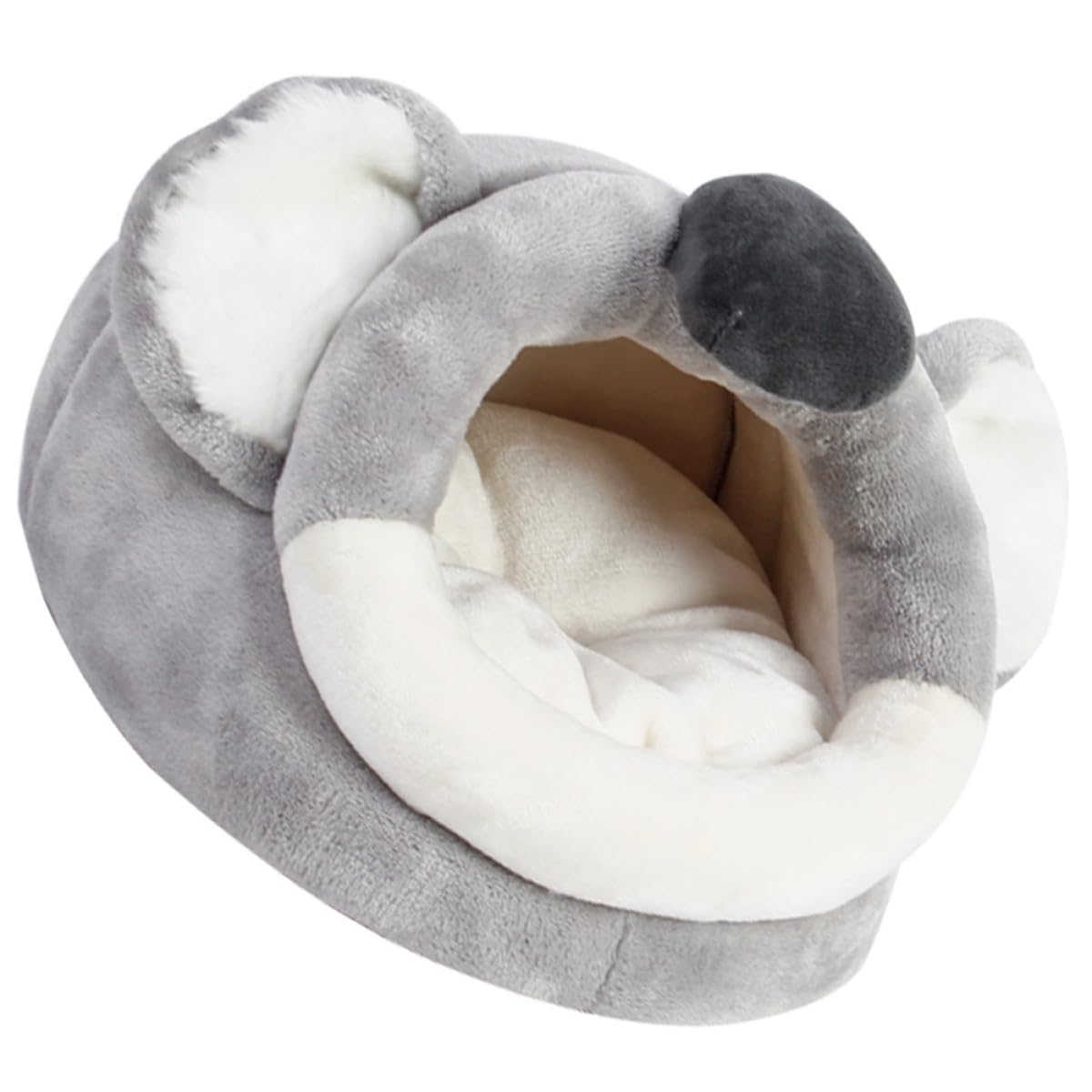YARNOW Hamster Schlafplatz aus Flanell und Pp Baumwolle Warmes Haustier Warmbett in Höhlenform für Wohnraum und Kleines Kleintierhaus als Winterbett