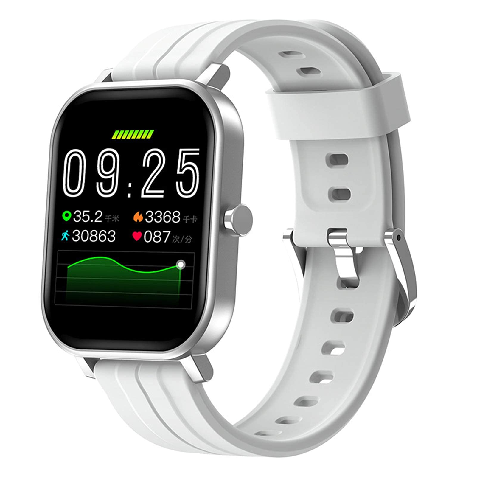 Inteligentny zegarek dla mężczyzn Monitory aktywności fizycznej IP67 Wodoodporny smartwatch Bluetooth z pomiarem tętna Monitor ciśnienia krwi i tlenu we krwi dla kobiet Mężczyźni iOS Telefony z