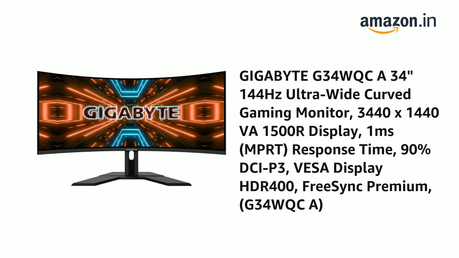 GIGABYTE G34WQC A 34