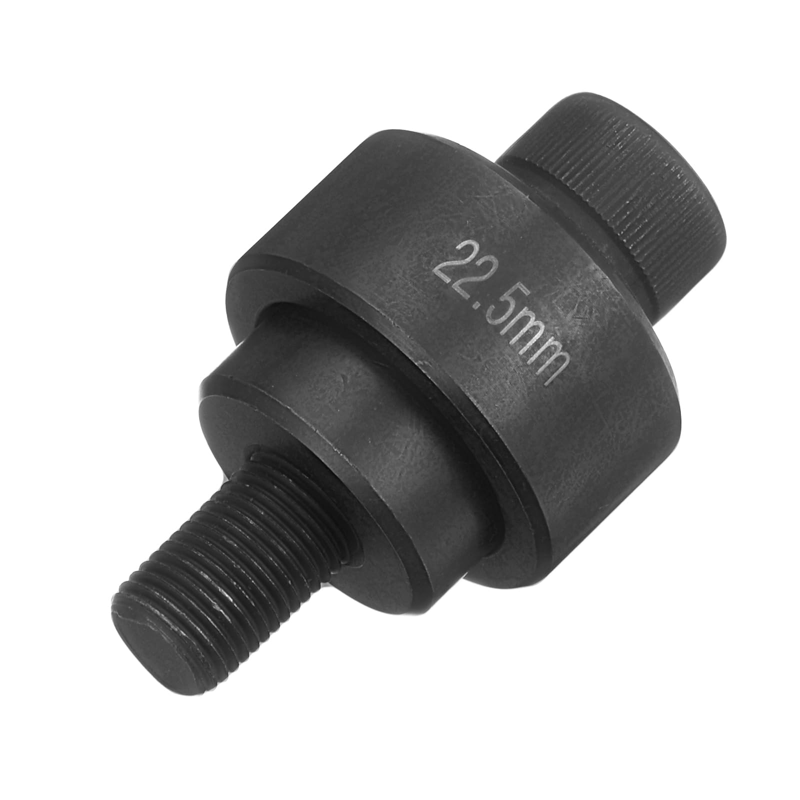 QUARKZMAN Punzone per Lamiera con Foro 22,5mm Kit Punzone Manuale Eliminazione Diretta Taglio Preciso Acciaio Cuscinetti per Lamiera per Piastra metallico Lavello Acciaio Inossidabile, Nero