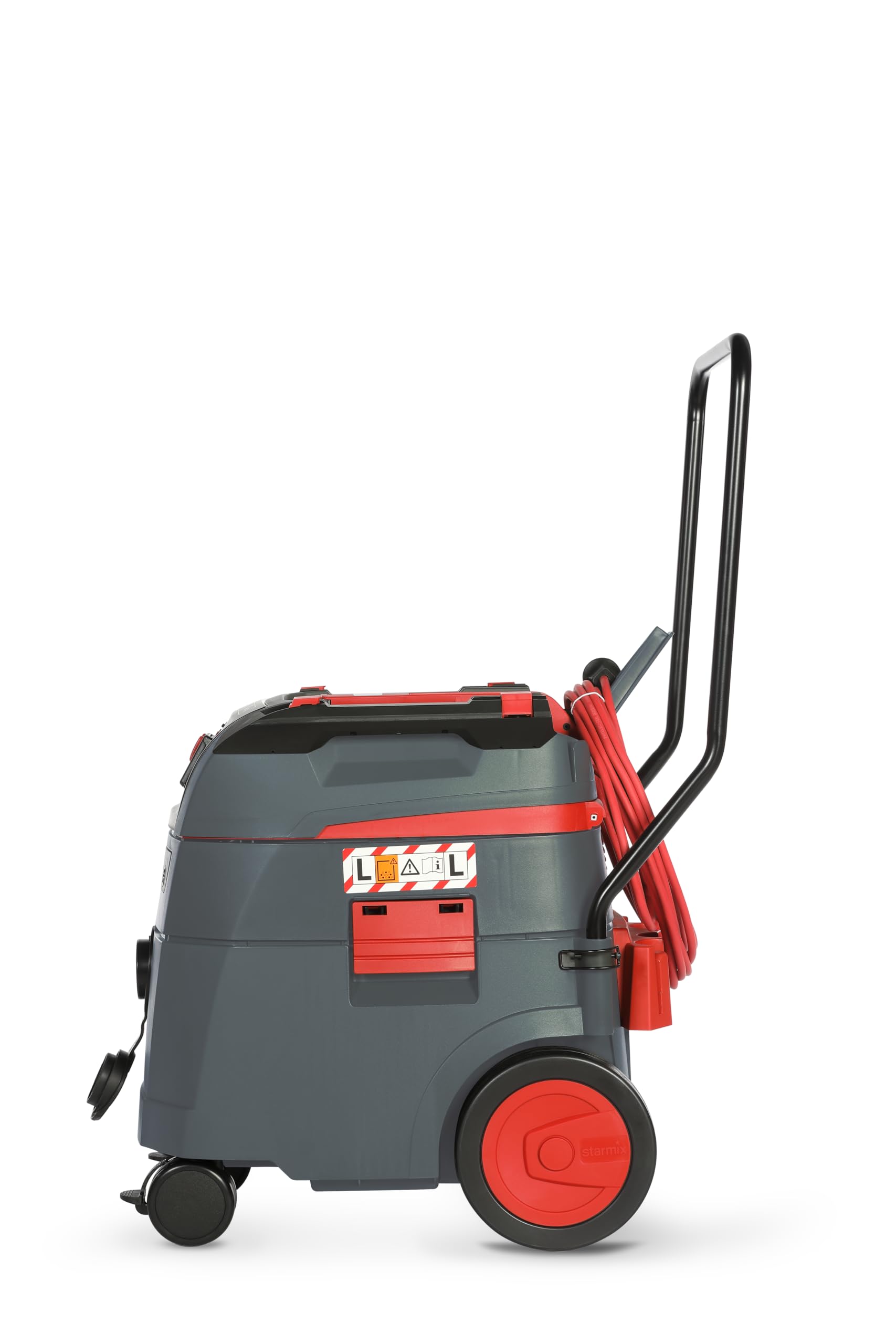 Starmix iPulse L-1635 Top – Aspirador Industrial Clase L 280 mbar, 75 l/s, 35 l – Limpieza automática del Filtro – Manguera de 5 m – Contenido Completo con Kit de Accesorios – Fabricado en Alemania