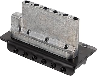 FAVOMOTO 1 Conjunto Conjunto De Ponte Peças De Guitarra Elétrica Bloco De Guitarra De Metal Ponte De Guitarra Peças De Instrumentos Musicais Placa De Guitarra Placa De Guitarra De Metal