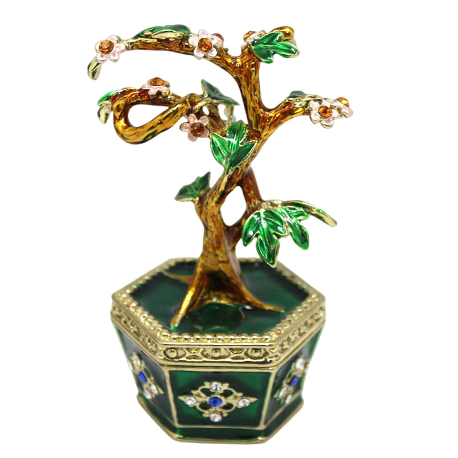 YROHGKPN Creative Money Tree Shaped Desktop Ornament Jewelry Organiser Box with Lid Storage Container for Sorting Small Item Creative Storage Organiser
