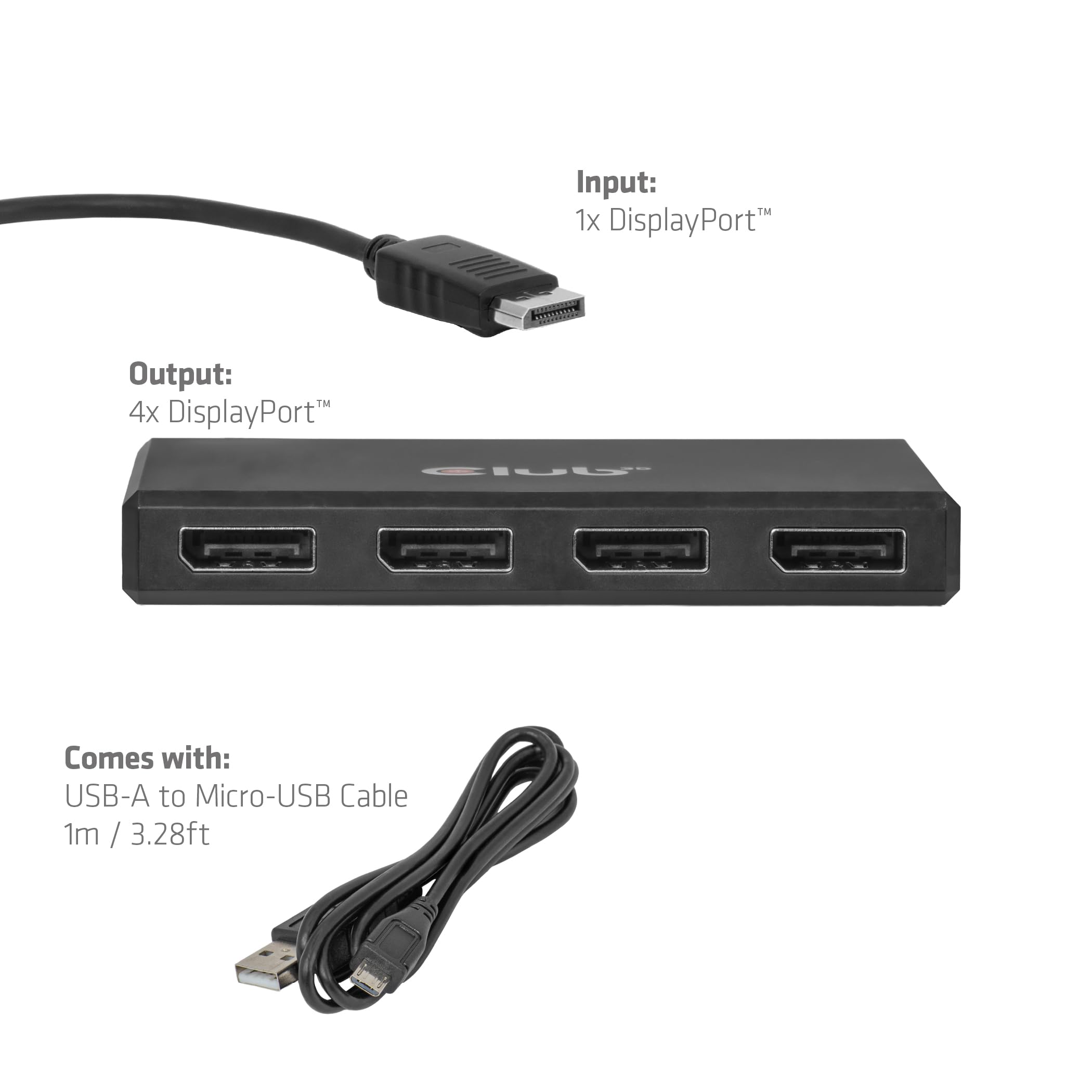 Amazon.co.jp: Club 3D CSV-7400 DisplayPort - クアッドディスプレイ