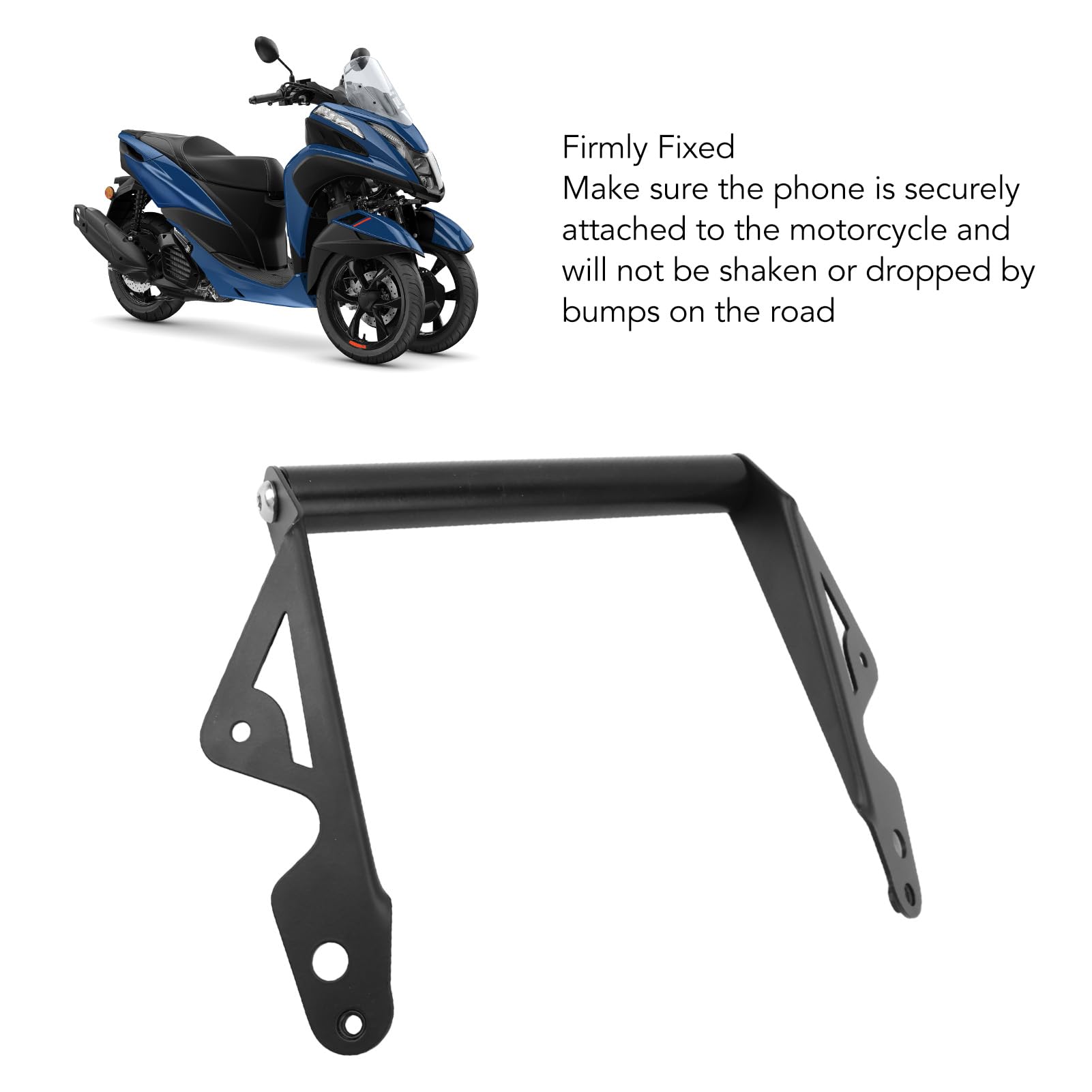Staffa GPS, Staffa di Navigazione per Moto per Tricity 125 Tricity 155 Supporto per Telefono Cellulare per Piastra GPS per Telefono Cellulare
