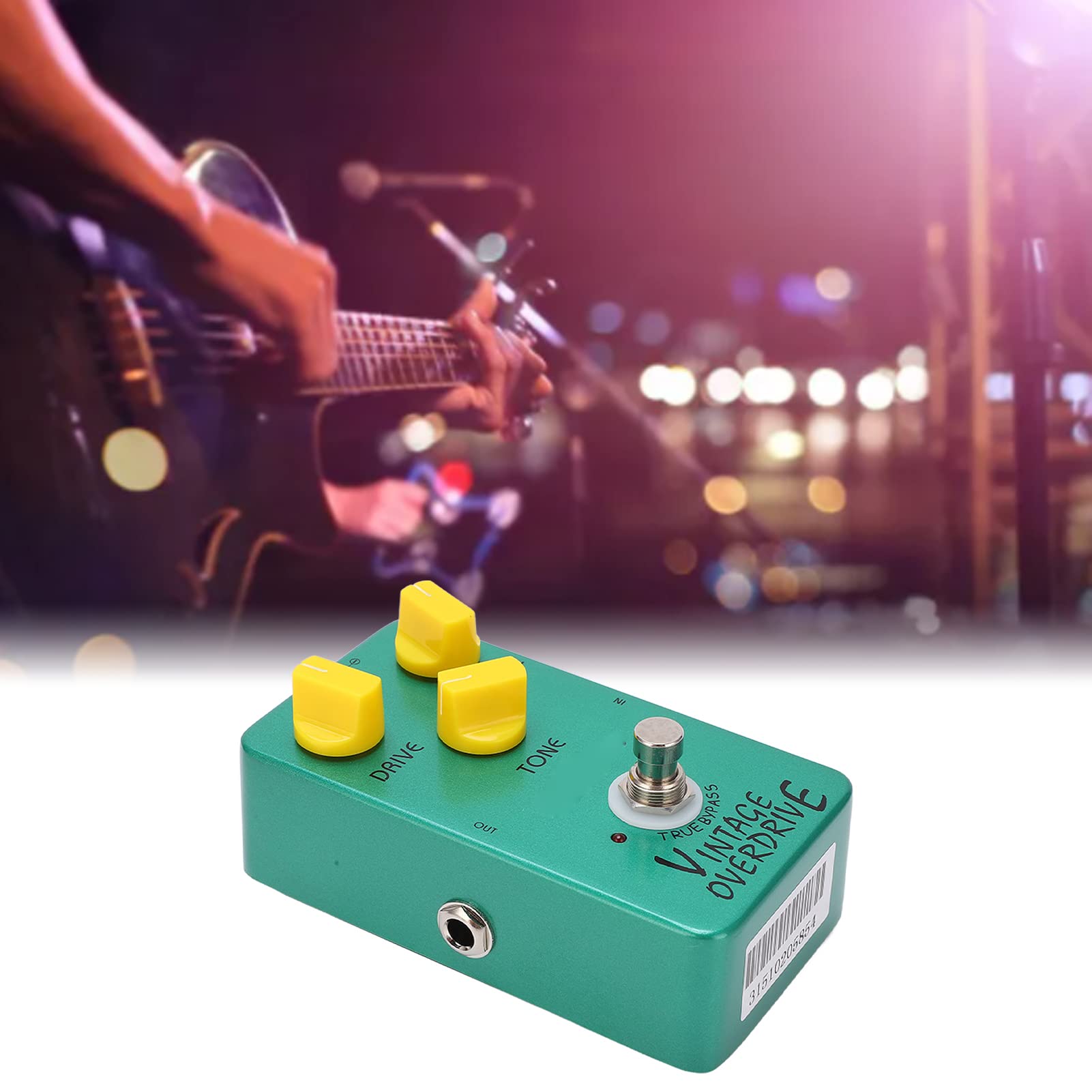 Pedal Overdrive, JF‑01 metal true bypass clásico tubo Screamer pedales para guitarrista para guitarra eléctrica