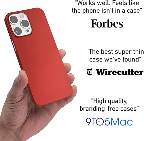 Miniatura 5 de totallee Funda delgada para iPhone 13 Pro Max, la cubierta más delgada y minimalista para Apple iPhone 13 Pro Max (2021) (rojo)