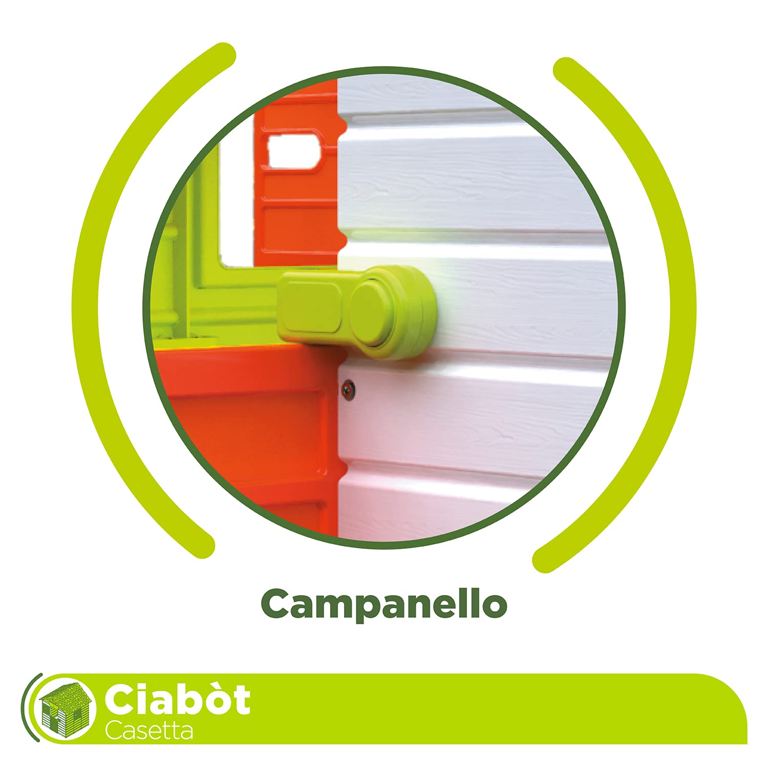Mondo Ciabòt Garden House - Casetta da Giardino da Gioco per Bambini, House Kids Interno, Esterno Multi-Activity, Cod 32000, Multicolore
