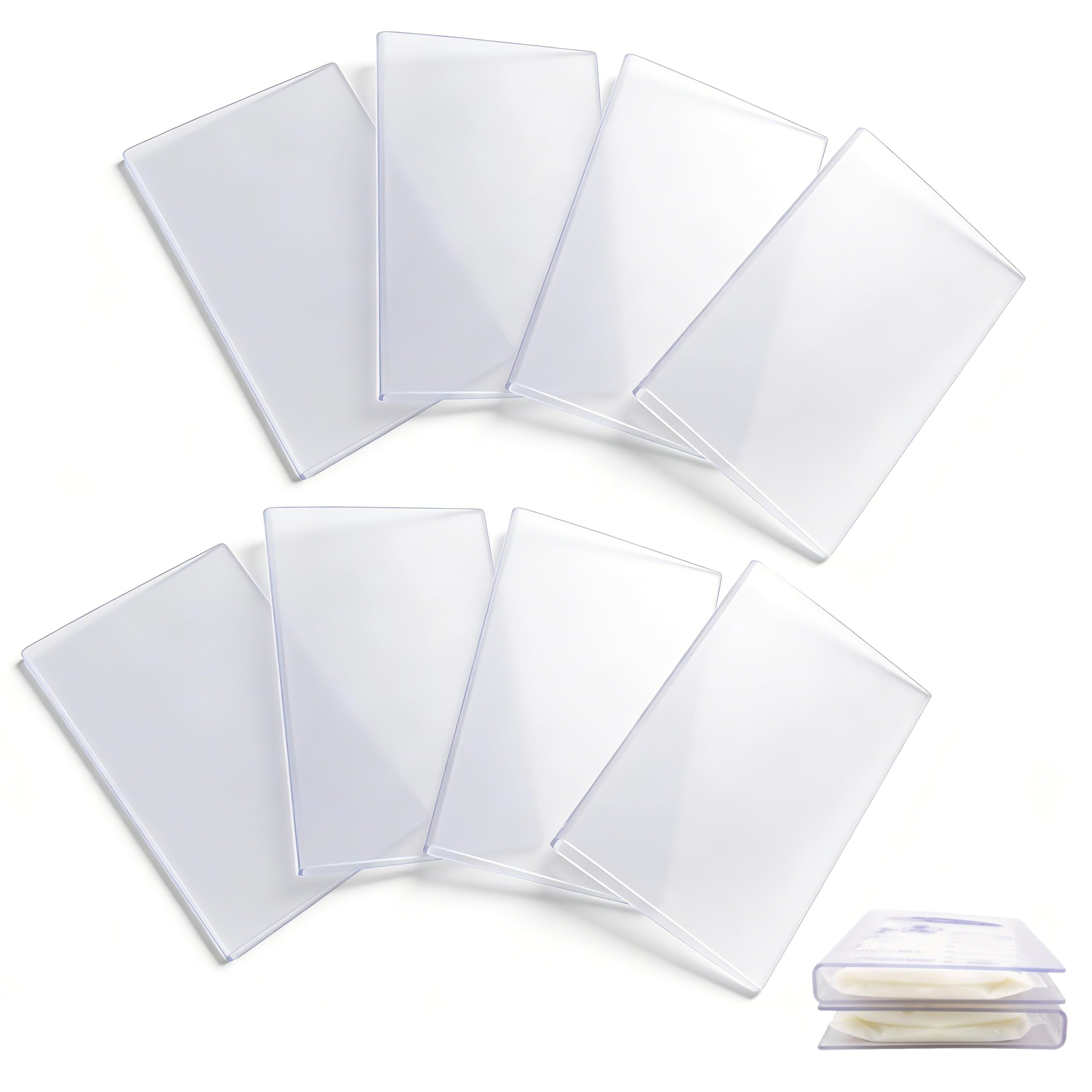 Photo 1 of 8Pcs Individual Breastmilk Freezer Flat Tray, Breast Milk Freezer Storage Organizer, Fit 4/5/6oz, Highly Clear Breastfeeding Bag Organizer Holder for Freezing Breastmilk.(Storage Bag Not Included)