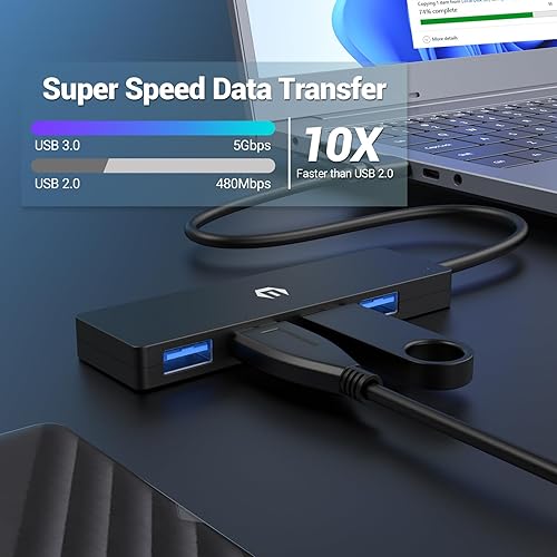 Miniatura 10 de HOPDAY Base concentradora USB C, estación de acoplamiento 10 en 1 para MacBook ProAir, portátiles tipo C y Surface Pro - Hub multipuerto con HDMI,