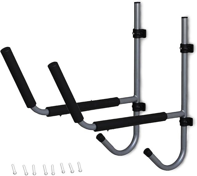 Legacy Watersports Heavy Duty Kayak SUP Paddleboard Wall Rack | Storage Wall Mount Folding Indoor Outdoor | Surfboard SUP Ladder Canoe