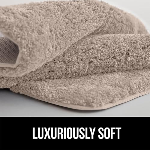 Miniatura 7 de GORILLA GRIP Alfombras de baño, ultra suaves, absorbentes, de felpa gruesa, lavables a máquina, microfibra de secado rápido, tapetes para ducha,