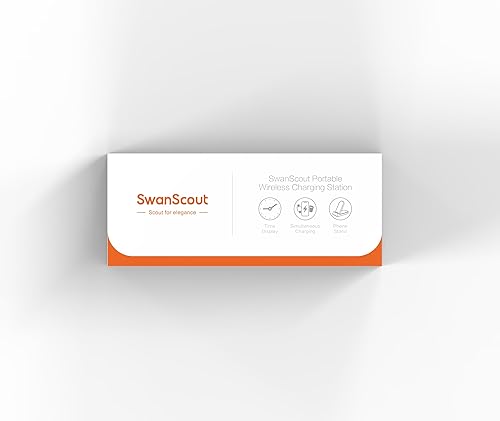 Miniatura 8 de Cargador inalámbrico para Samsung S24 Ultra, SwanScout 702S, estación de carga para Samsung Galaxy S24+S24S23 UltraFeS22S21S20, Galaxy Watch 55