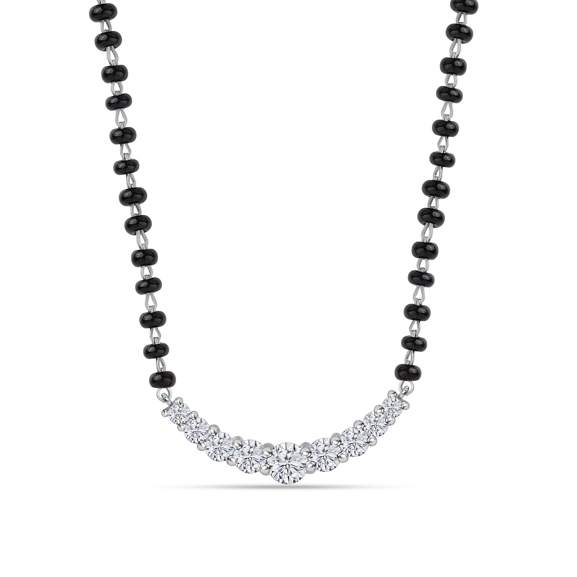 Ornate Jewels 925 Silver AAA Grade American Diamonds Nine Stone Mangalsutra for Women and Girls | With Certificate of Authenticity & 925 Stamp | Life-time Warranty* (B091XV513C) Amazon Price History, Amazon Price Tracker