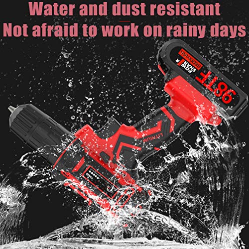 Multifunktionaler Elektroschrauber mit 2 Akkus Eingebauter LED-Akku-Bohrschrauber zum Schrauben, Befestigen und leichten Bohren von Holz und Kunststoffen – Bild 3