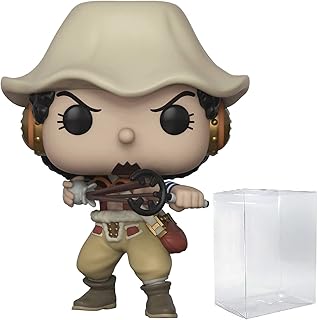 POP One Piece - Usopp Funko Pop Vinyl Figure (Bundled with Compatible Pop Box Protector Case),Multicolor