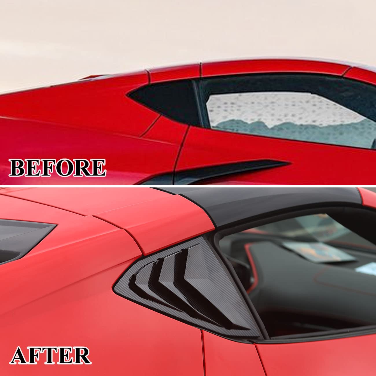 C8 Corvette Carbon Fiber Real Carbon Fiber Side Vents For Corvette C8 ...