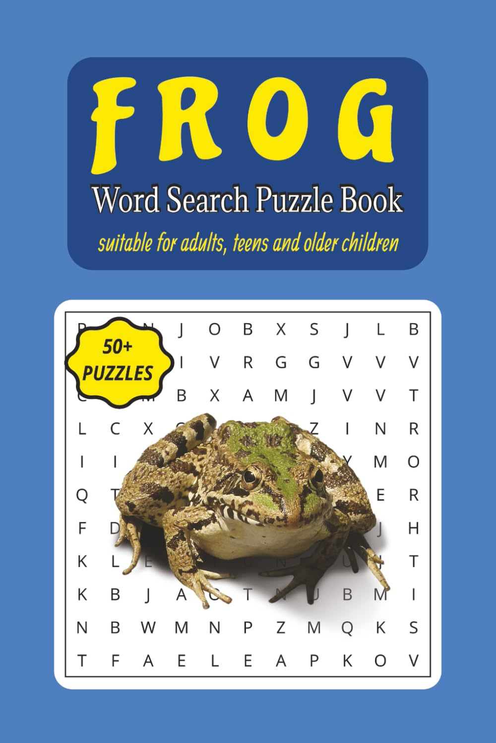 FROG Word Search Puzzle Book: A Fun and Engaging Word Search Book Featuring Frogs, Nature, and Pond Adventures for Kids and Adults