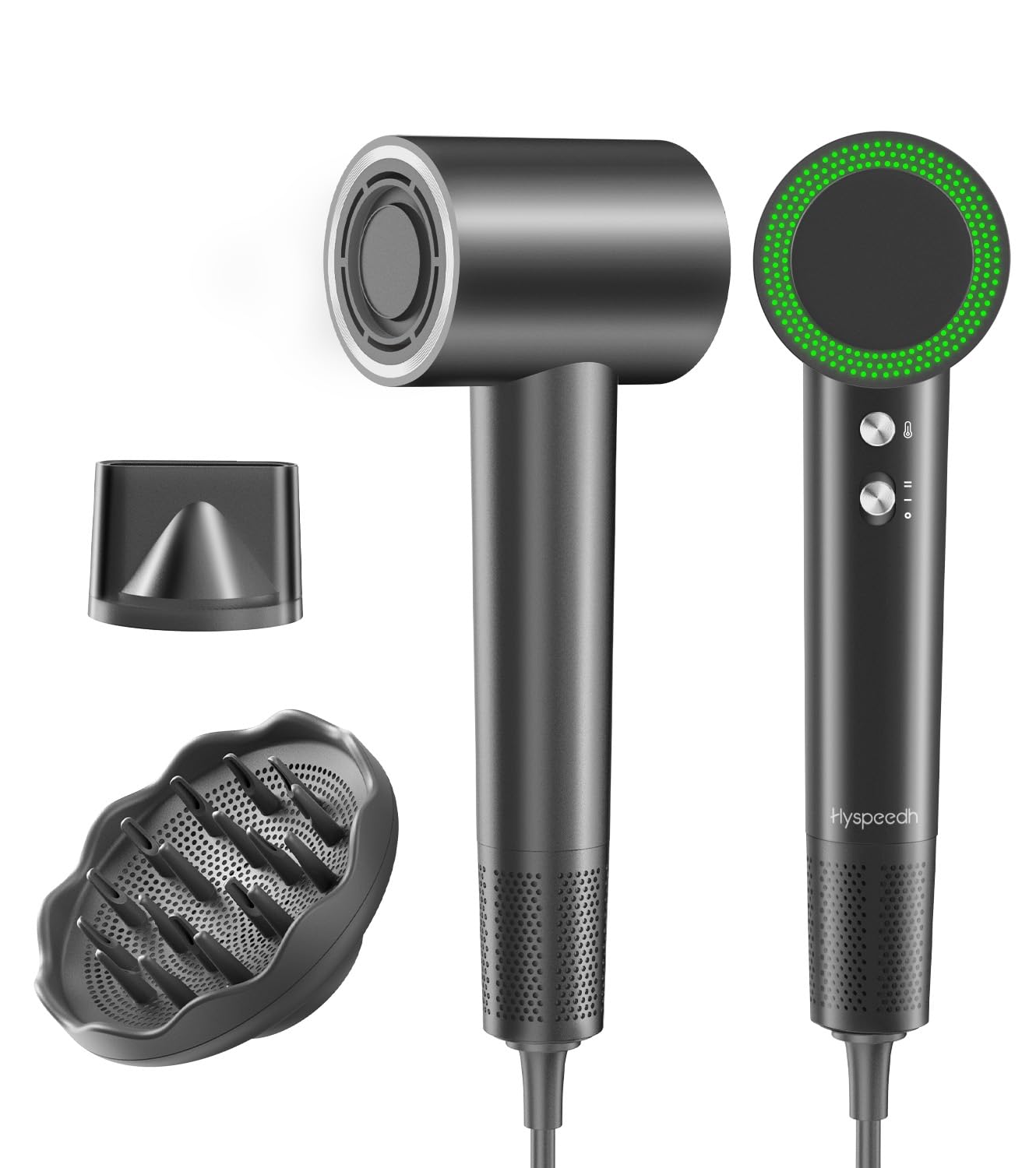 Hair Dryer with Diffuser 1-4min Fast Dry by 1400w 3 Heat Cool Wind Level 0 86lb Lightweight 49db