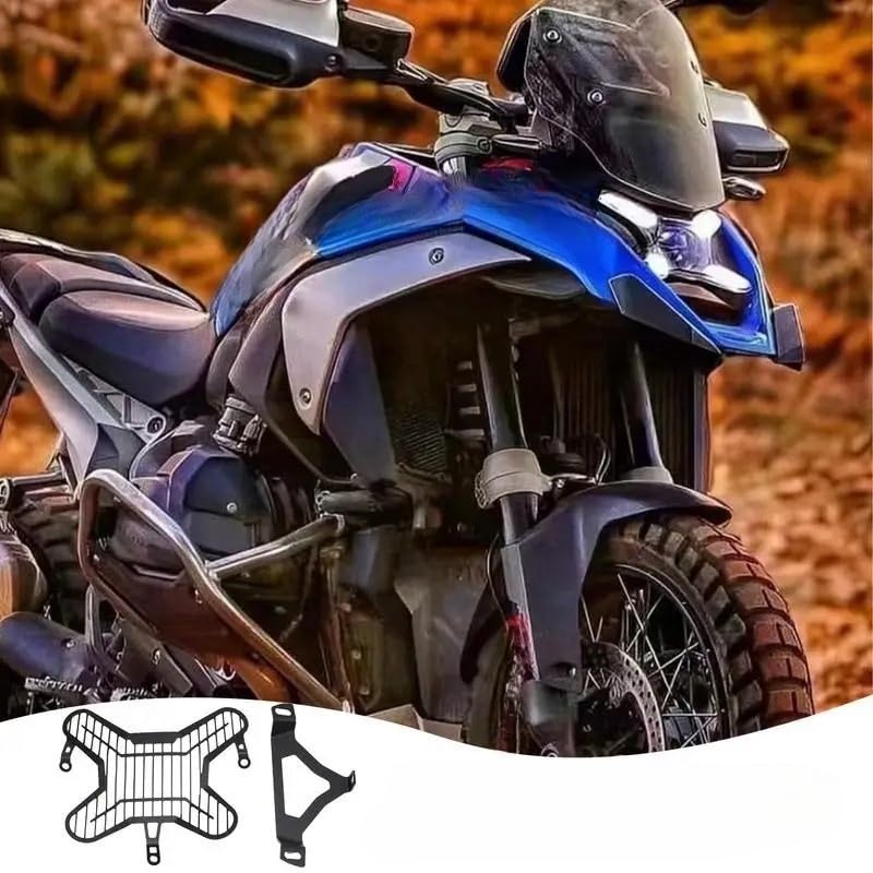 Grille de protection de lampe frontale pour road trip et enduro - 4