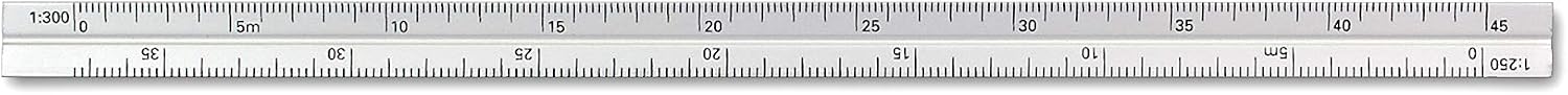 Alumicolor Aluminum Architect Metric Pocket Scale, 15CM, Silver (Pack of 2)