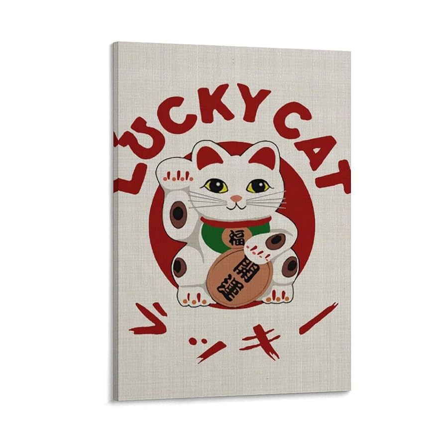 昭和レトロ　招き猫 猫と魚のデザインのアートパネル 3点セット 昭和レトロ 招き猫 猫と魚のデザインのアートパネル 3点セット