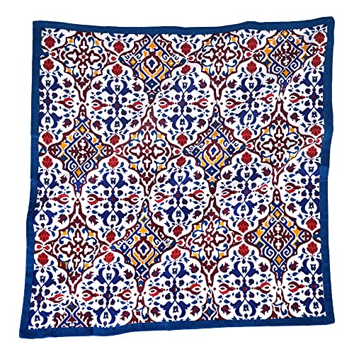 Fingercraft Cloth Napkins Set Of 12 Cotton Linen Blend Printed Dinner Napkins Perfect For Parties Dinners Weddings Cocktail Christmas Napkins Cloth 20X20 Print-Antique #TOP16