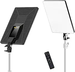 Iluminação para Video, Luz para Gravar Vídeo LED 19" 80W – Iluminação para Vídeo com Temp. 2700-7500K, Controle 2.4G, Ideal para Live, Fotografia e Estúdio