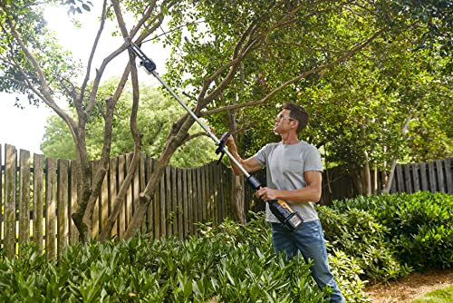 Worx Wg186 40V Nitro Power Share Cordless Attachment-Capable Driveshare 15" String Trimmer With Wa0222 40V Nitro Driveshare Pole Saw Attachment #TOP4