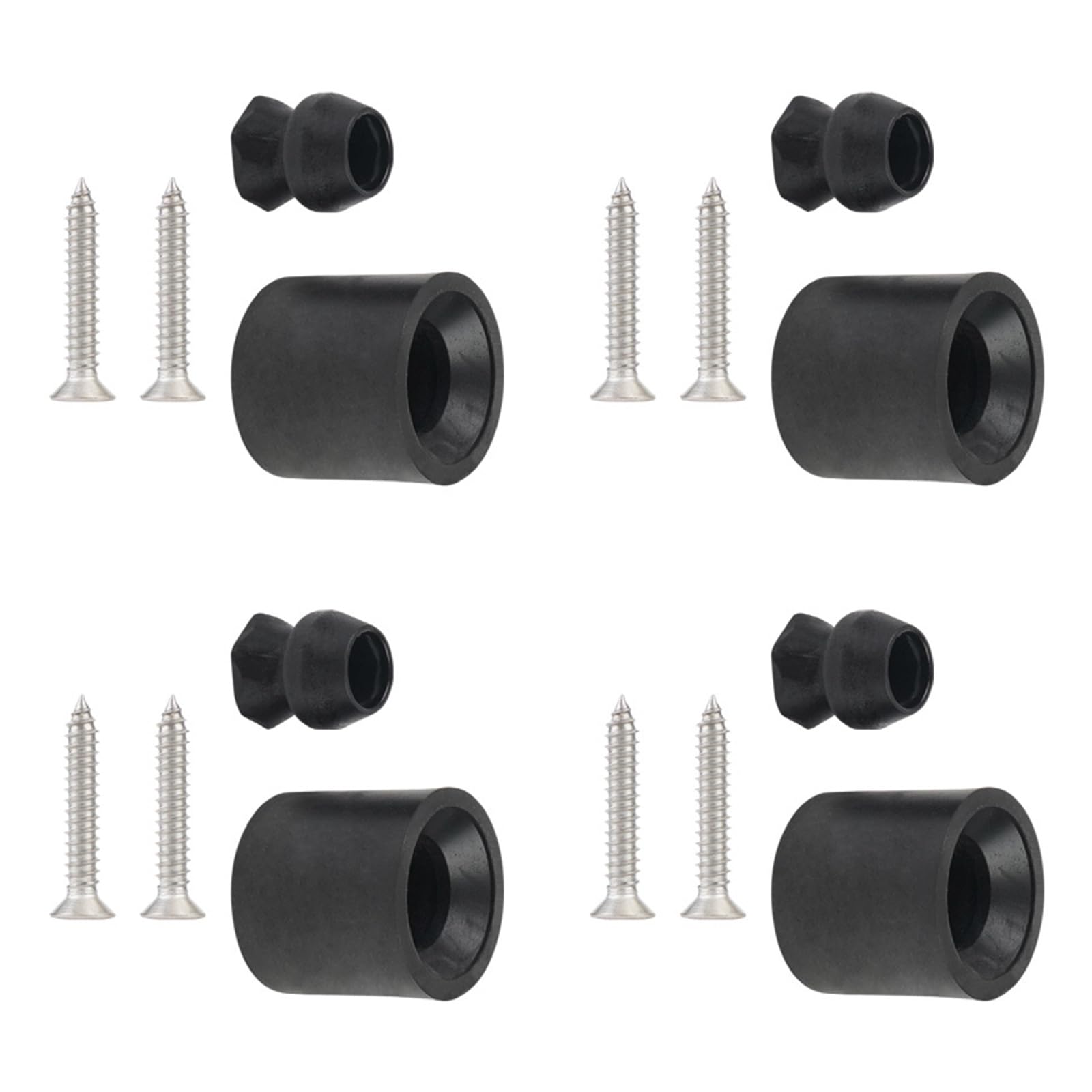Maxtonser Pack Of 4 Horse Trailer Accessories Door Holder set Rubber Bumper Utility Trailer Door Holder set for Enclosed Trailers