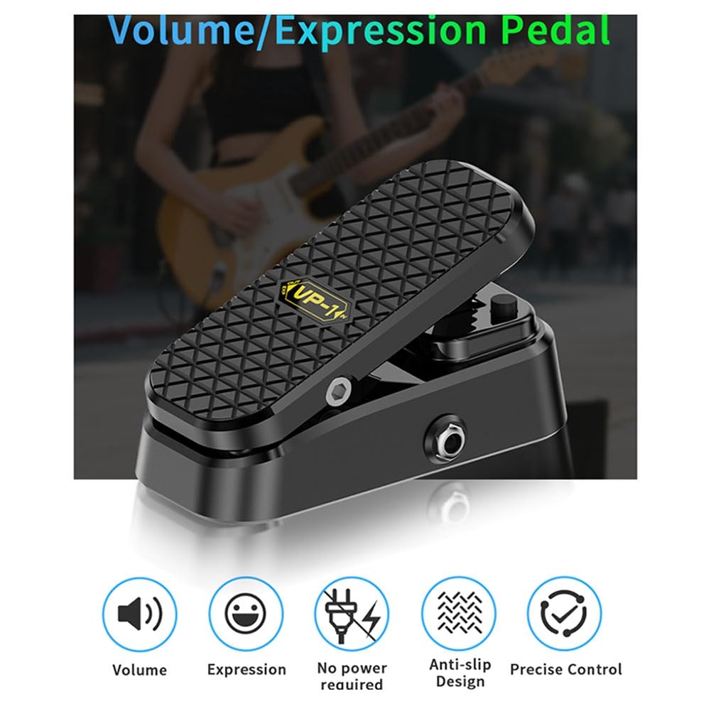 1 Neues 2-In-1-Volumen/Expression-Pedal für Fußpedal Ohne Netzteil Erforderte Direkt