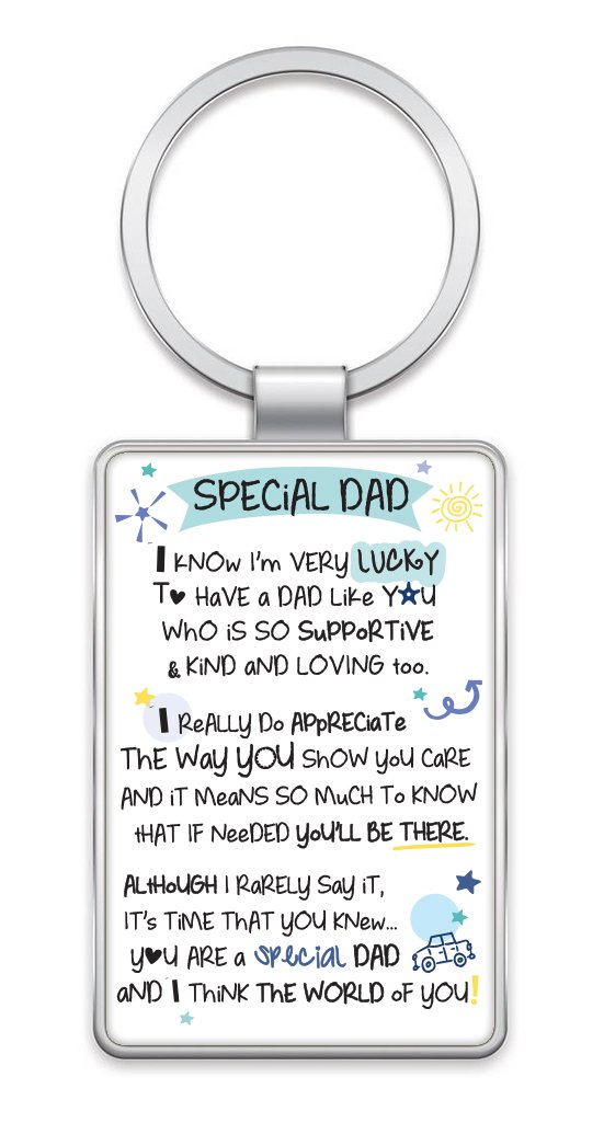 Inspired Words Keyring - Special Dad - Gift Ideas
