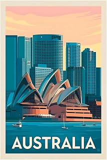 Australia - Vintage Travel Poster (8x12Inches(US/CANonly))