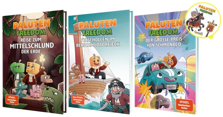 3 Paluten Freedom Bücher inkl. exklusivem Paluten-Sticker | Aus der Welt von Freedom Band 4 bis 6 | tolles Geschenkset