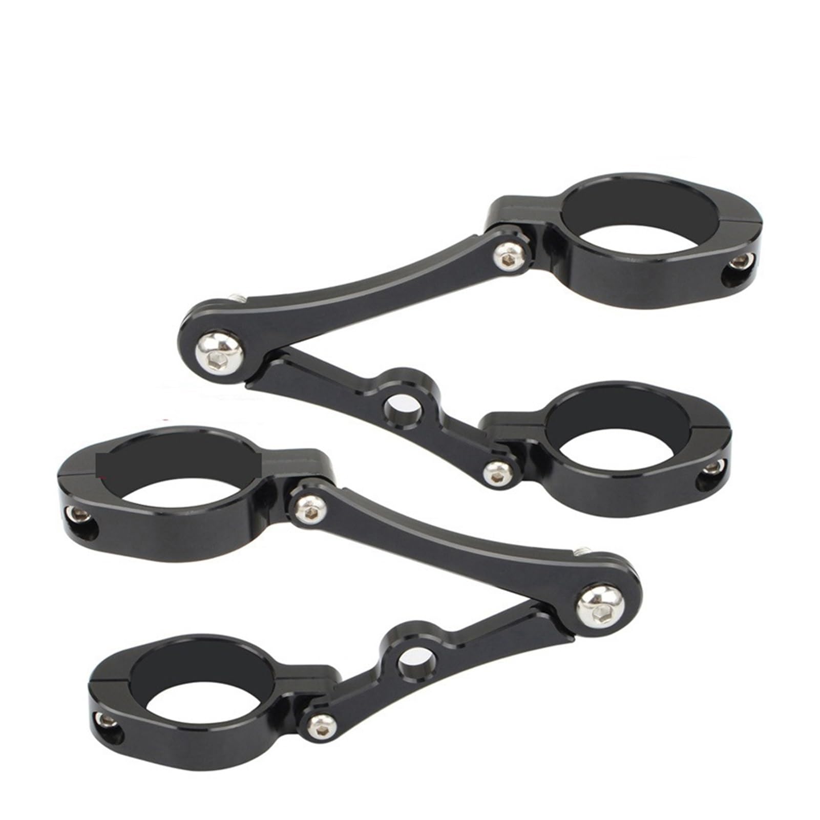 BEUTEE Scheinwerferhalterung, 33 mm - 58 mm, Montageklemme, Gabelrohrlichthalterung, 54 mm, 49 mm, 45 mm, 41 mm, 37 mm, kompatibel mit Motorrad (Farbe : 33-37 mm, Größe : 7)