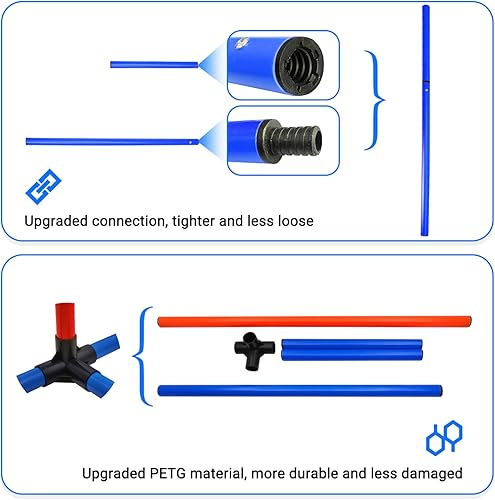 Miniatura 5 de IKARE Equipo de entrenamiento de agilidad para perros de 4 piezas, kit de entrenamiento de carrera de obstáculos para mascotas para