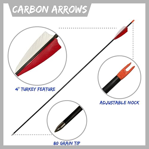 Miniatura 10 de DEERACE Takedown - Juego de arco recurvo y flecha, 62 pulgadas, clásico arco de madera tradicional para adultos, jóvenes, principiantes, caza, tiro