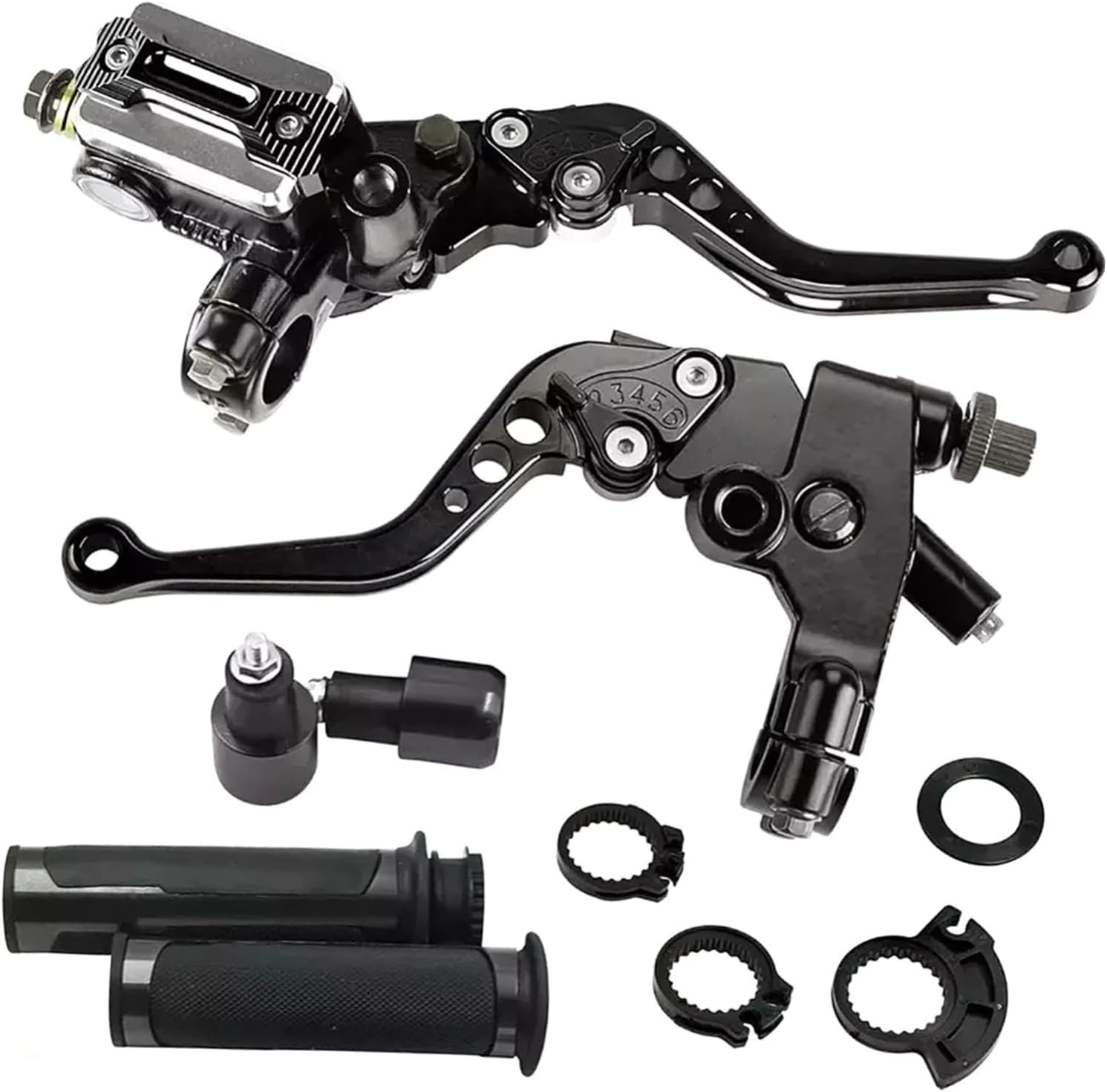 1set Motorcycle Brake Clutch Lever Ergonomic Handle for Dirt Bike and ATV Comfortable Grip Easy Installation Precise Design for Enhanced Control