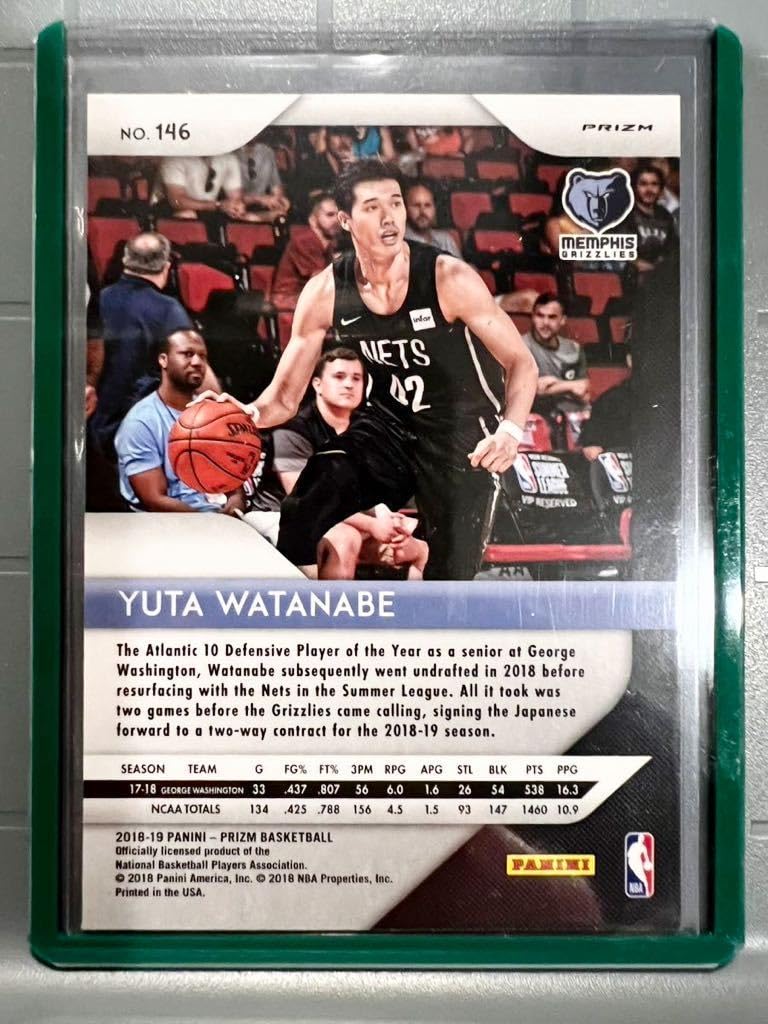 Amazon.co.jp: 渡邊雄太 公式 NBA ルーキー カード Red Wave Prizm RC 