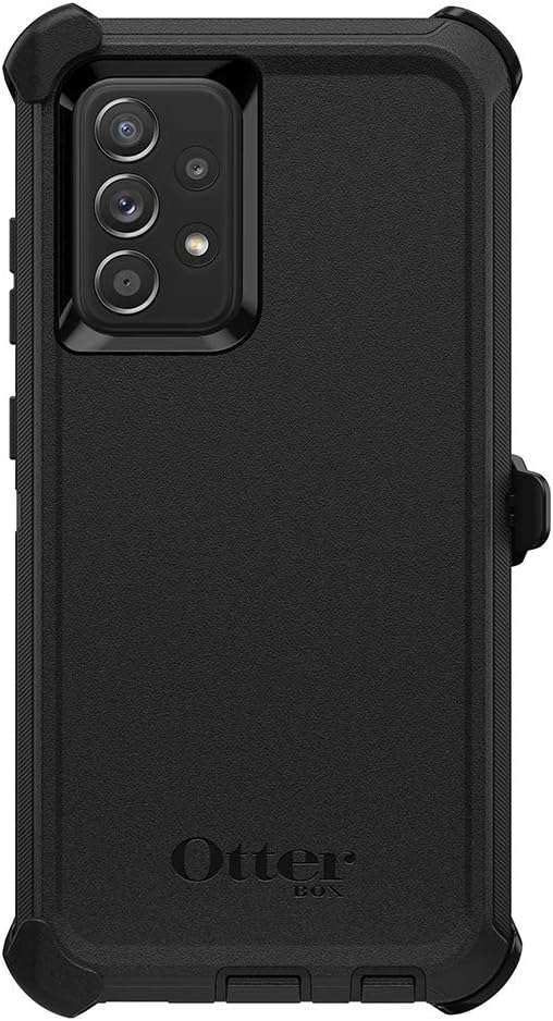 OtterBox Galaxy A52/Galaxy A52 5G Defender Series Case - Black, Rugged & Durable, with Port Protection, Includes Holster Clip Kickstand image 3