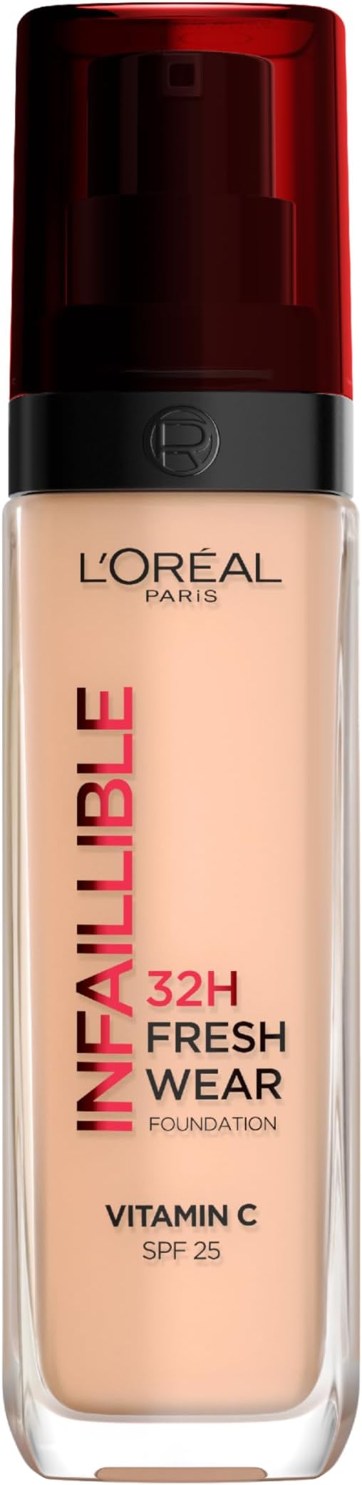 L'Oréal Paris Liquid Foundation, Full Coverage, Lasting Wear, Hydrating, Water & Transfer-Proof, Lightweight, Fresh, Dewy & Glowing Skin, 110 Vanilla Rose