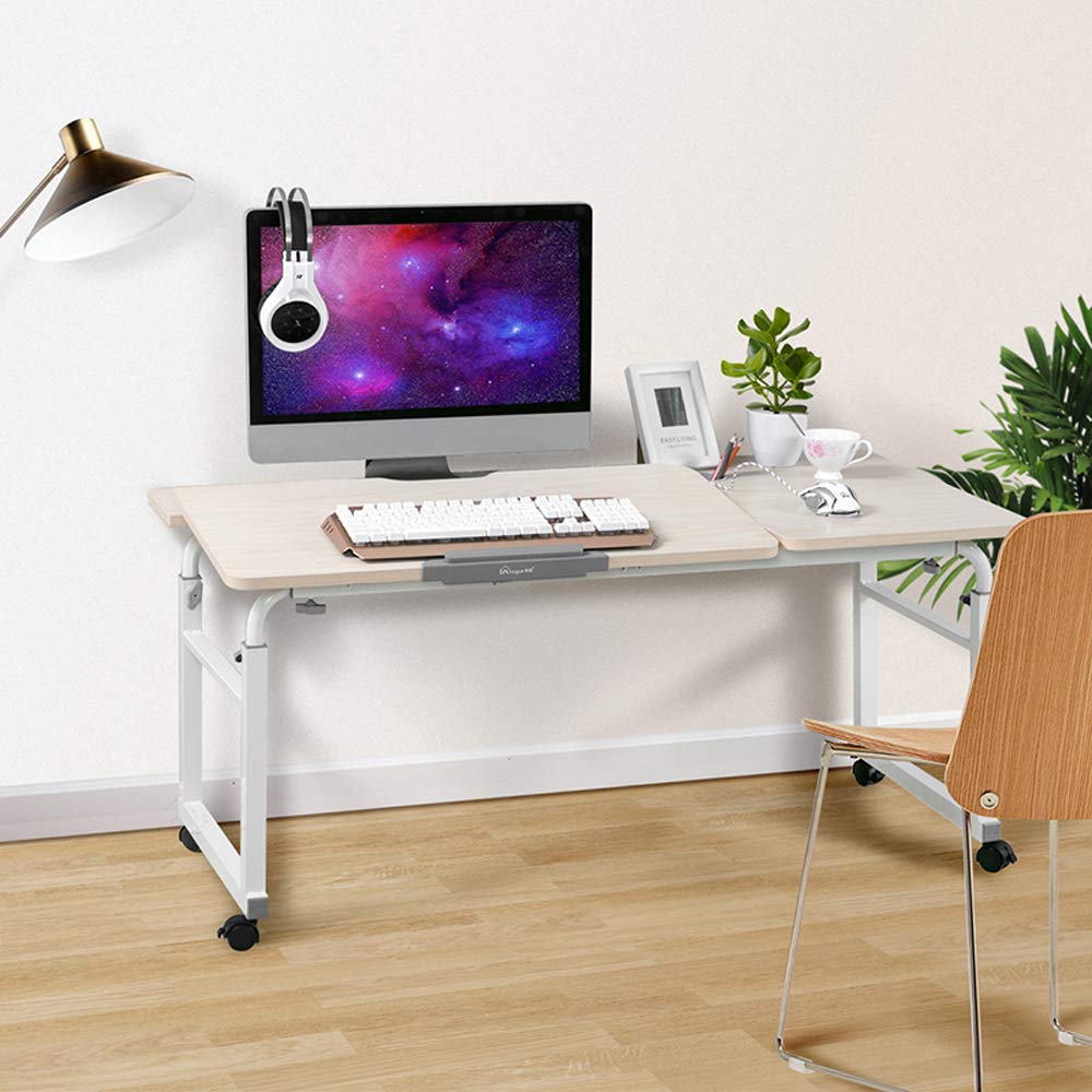 Buy Overbed Table on Wheels Over The Bed Table Laptop Cart Laptop Desk