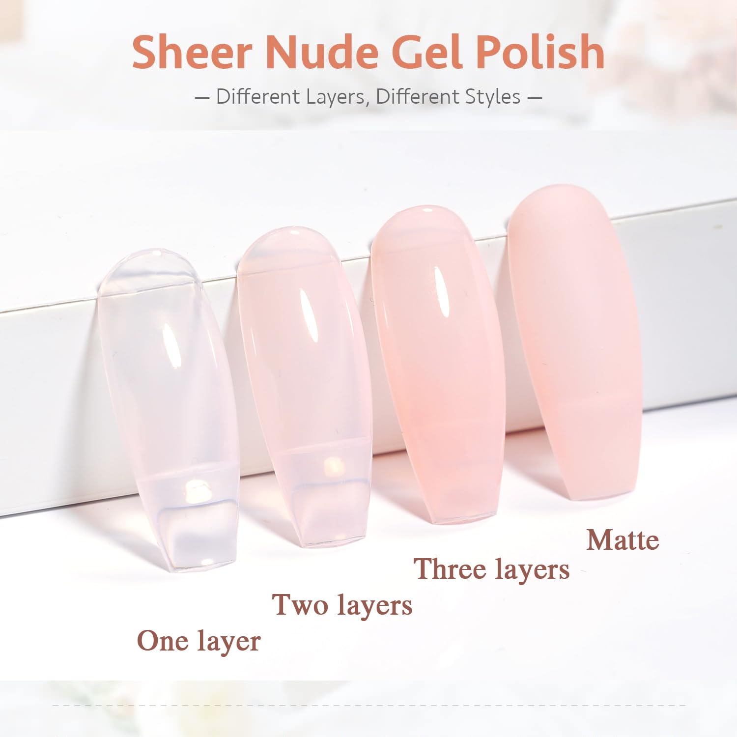 Condition photo showing New/Like New for Milky Nude Rose Gel Nail Polish LED UV Gel Soak Off Clear Nude Pink French Manicure Jelly Nail Gel Polish Varnish Curing Requires 1pcs 15ml for Home Salon Nail Art DIY (XY37, SY05, XY56)