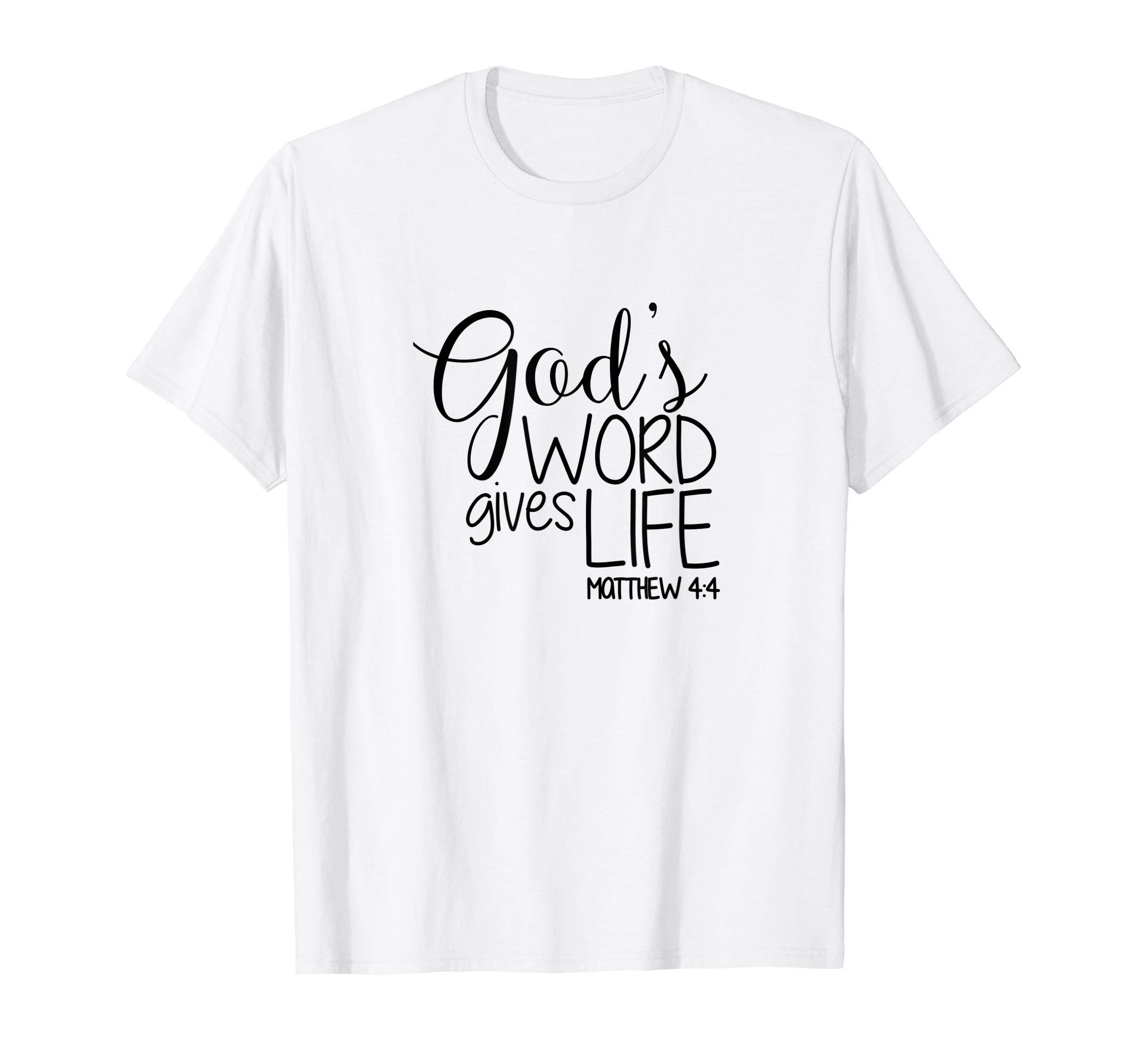Apparel4ChristMatthew 4:4, Bible Verse - Gift For Women & Men, Christian T-Shirt