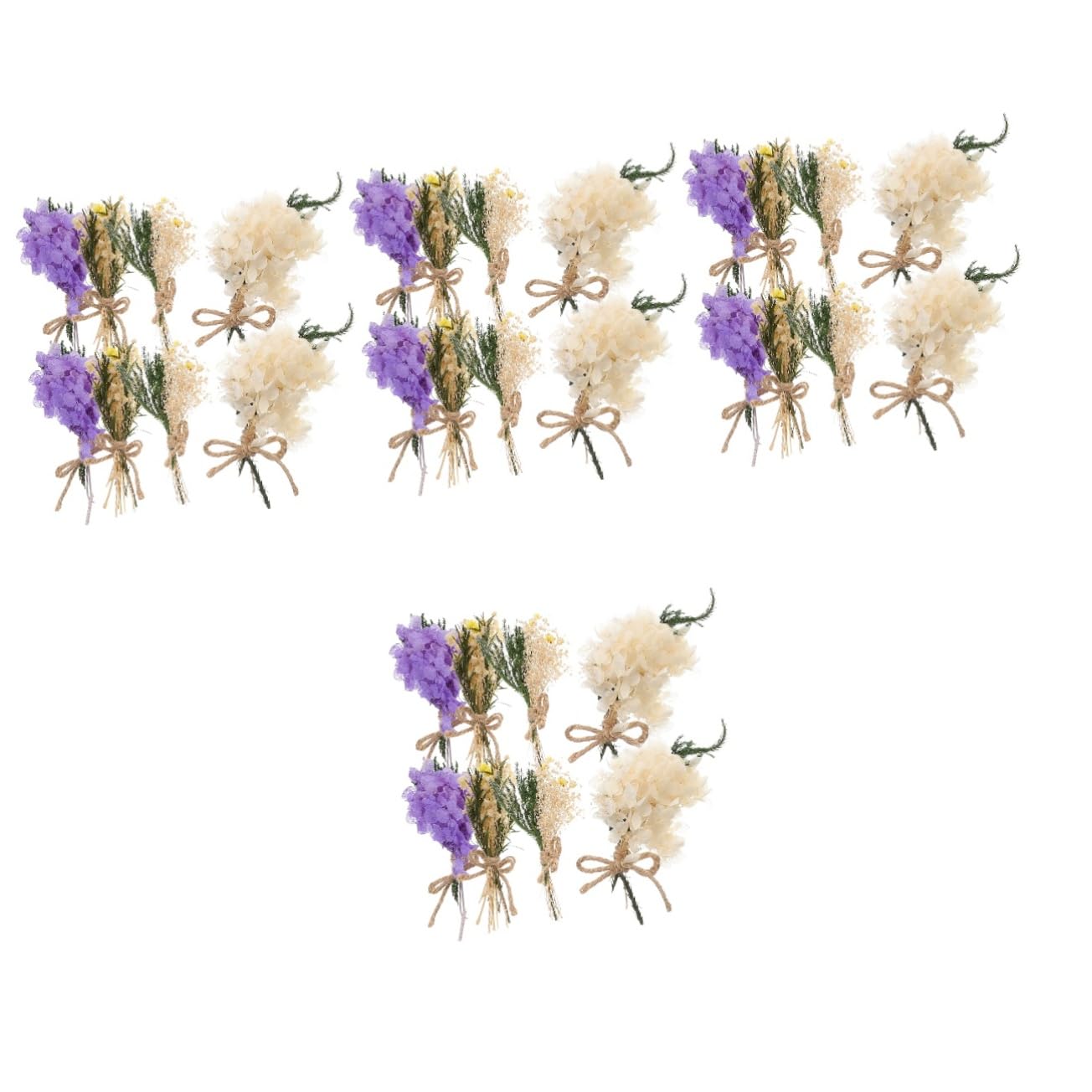 Alipis 4 Stück Getrocknete Blumensträuße Bündel Miniatur Trockenblumen für DIY Dekoration Natürliche Pflanzen für Hochzeiten Basteln und Wohnraumgestaltung Langlebig und Pflegeleicht