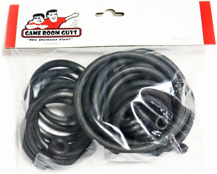Game Room Guys Williams Gorgar Pinball Black Rubber Ring Kit