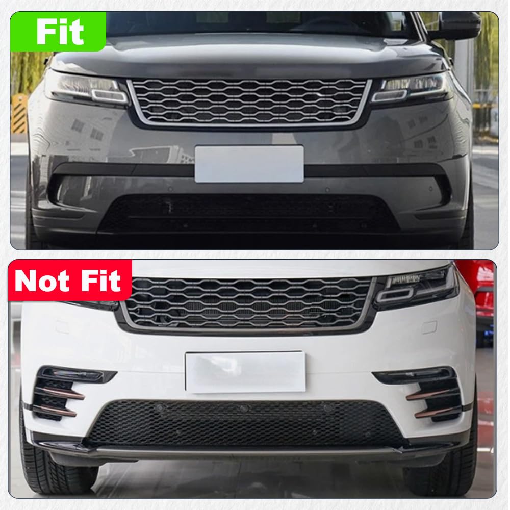 Deflector de aire inferior para parachoques delantero de coche, ABS, compatible con Land Rover Range Rover Velar Base S SE y SVA 2017-2024 LR115672 LR115671 derecho