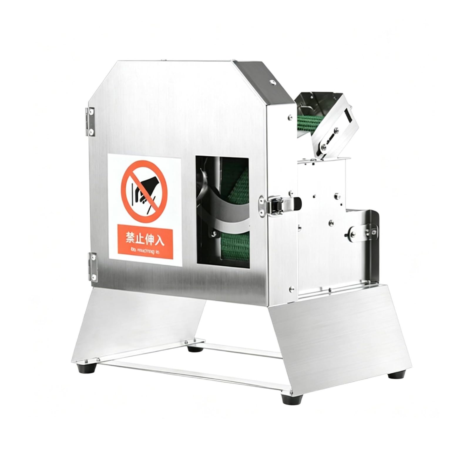 Coupe Légumes Électrique Trancheuse Râpeuse Hachoir Machine de Découpe Multifonction Réglage Fin à Épais Fenêtre Frontale Accès Latéral Format Compact